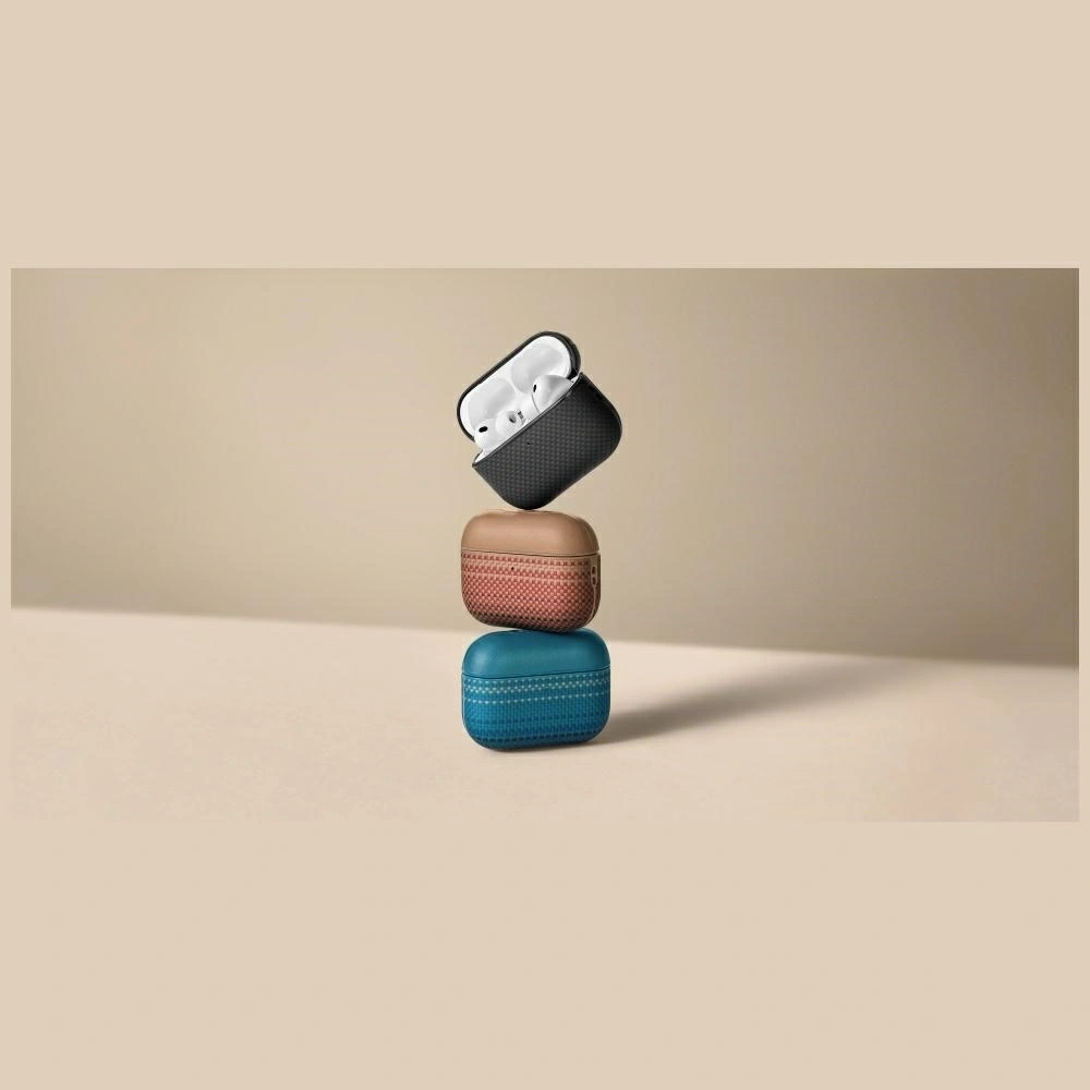 Etui PITAKA Aramid Fiber do Apple AirPods Pro 3 moonrise