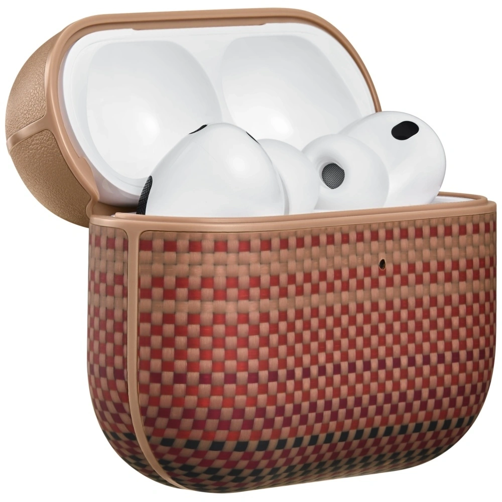 Etui PITAKA Aramid Fiber do Apple AirPods Pro 3 sunset