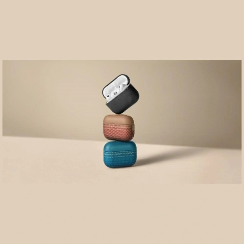 Etui PITAKA Aramid Fiber do Apple AirPods Pro 3 sunset