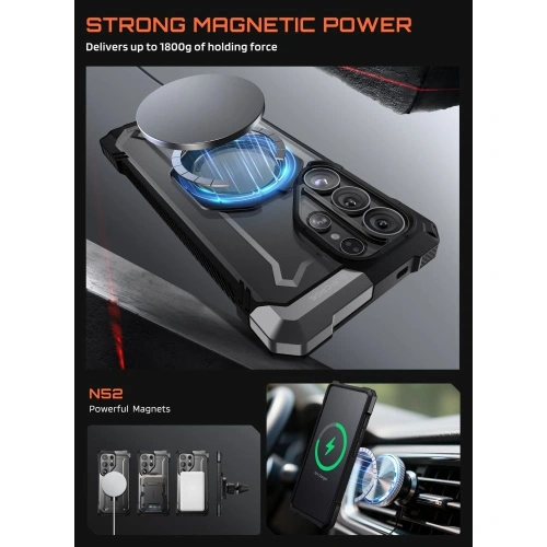 Etui Supcase Unicorn Beetle Grip Mag MagSafe do Samsung Galaxy S26 Ultra Black