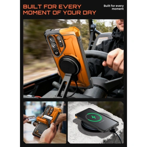 Etui Supcase Unicorn Beetle Grip Mag MagSafe do Samsung Galaxy S26 Ultra Coral