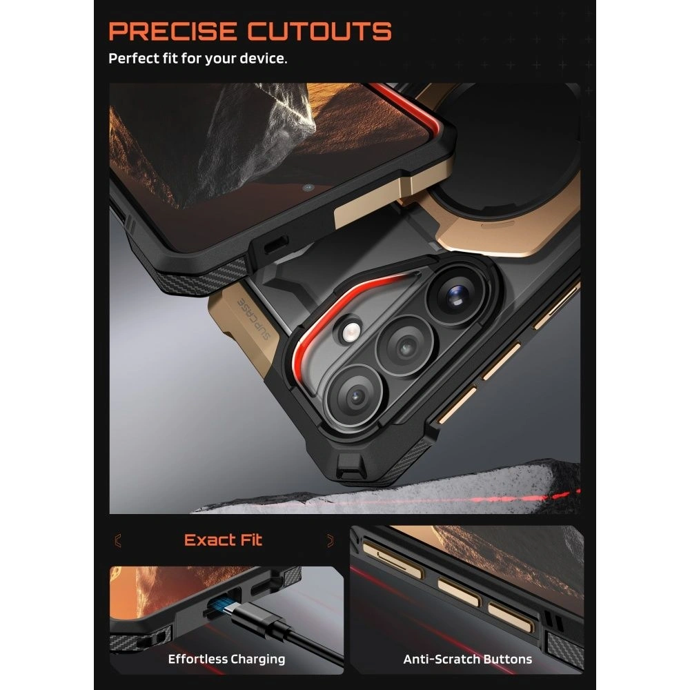 Etui Supcase Unicorn Beetle Grip Mag MagSafe do Samsung Galaxy S26 Desert