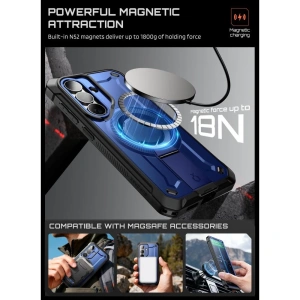 Etui + 2x szkło hartowane Supcase Unicorn Beetle Pro Mag MagSafe do Samsung Galaxy S26 Cobalt