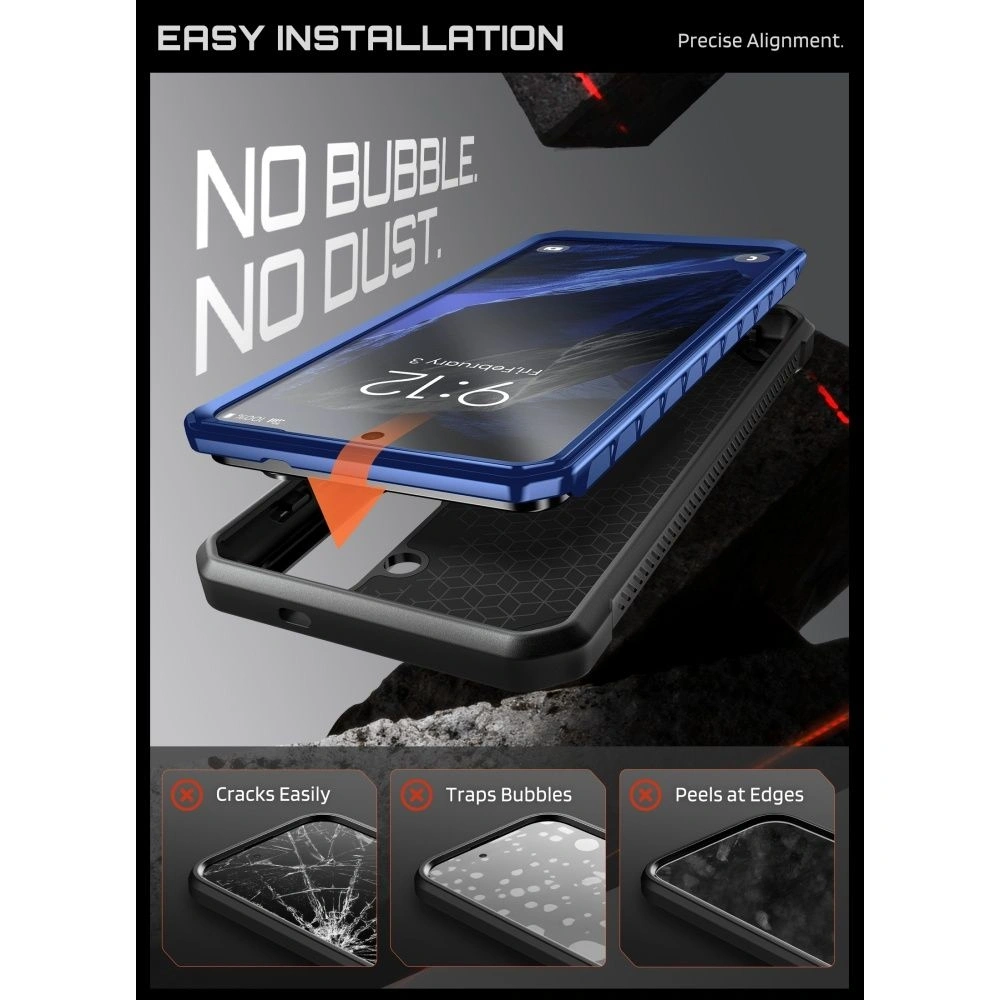 Etui + 2x szkło hartowane Supcase Unicorn Beetle Pro Mag MagSafe do Samsung Galaxy S26 Cobalt