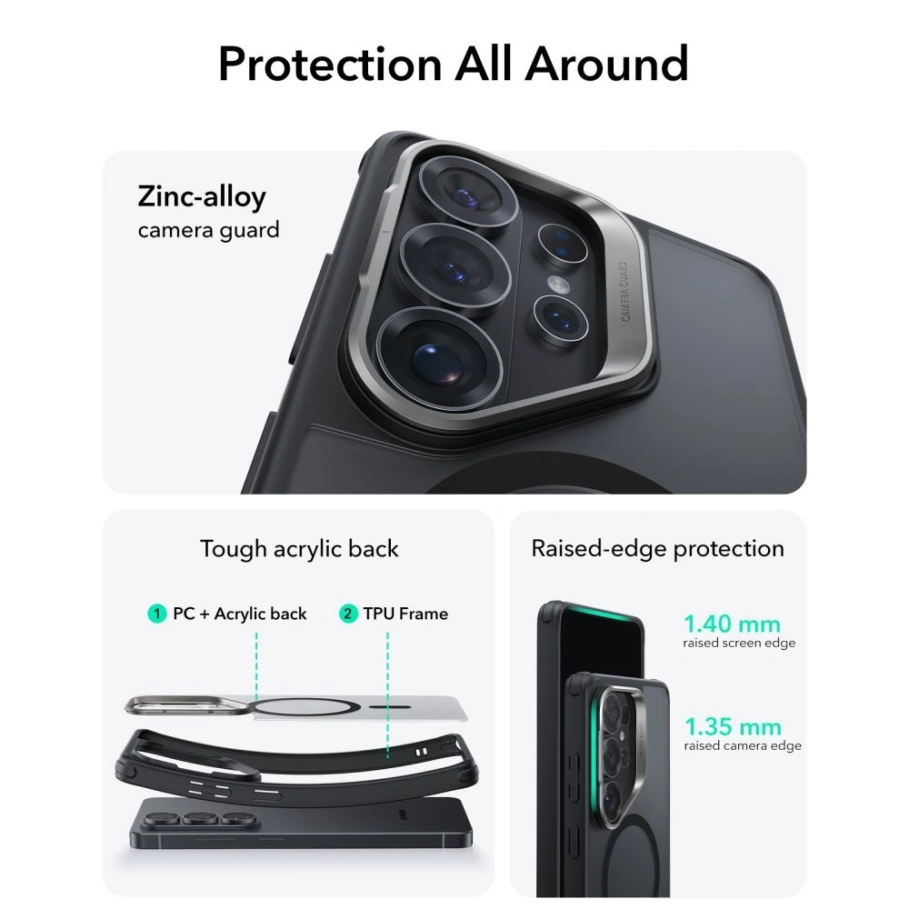 Etui ESR Classic Hybrid Kickstand MagSafe do Samsung Galaxy S26 Ultra Frosted Black