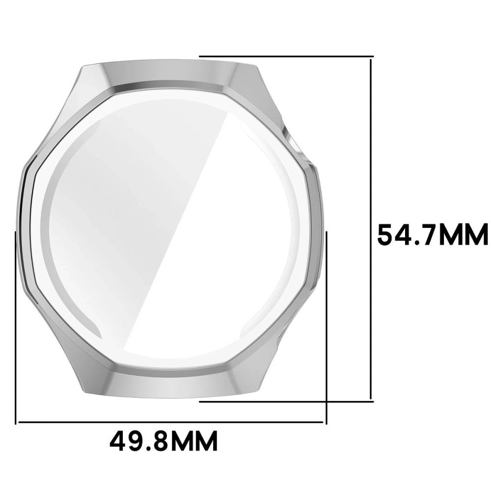 Etui z osłoną ekranu Bizon Case Watch Felipe do Huawei Watch GT6 Pro 46mm srebrne