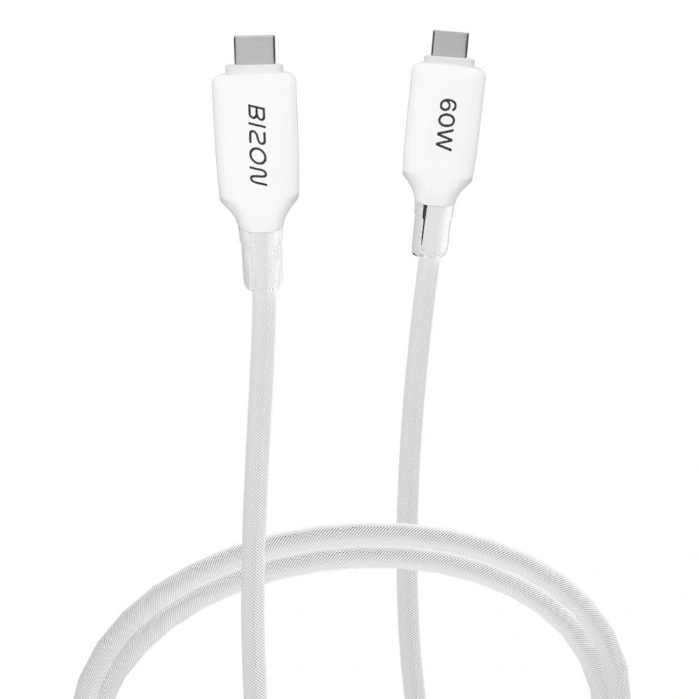 Kabel z oplotem Bizon Cable C354 USB-C / USB-C 60W 1m
