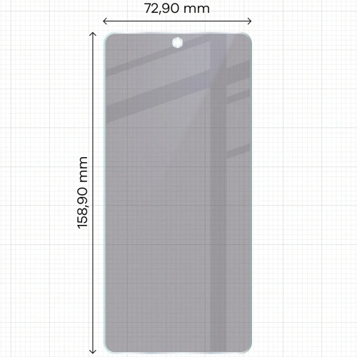 Prywatyzujące szkło hybrydowe Bizon Glass Mule Shadow do OnePlus 13R matowe
