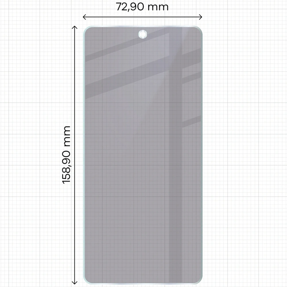 Prywatyzujące szkło hybrydowe Bizon Glass Mule Shadow do OnePlus 13R matowe