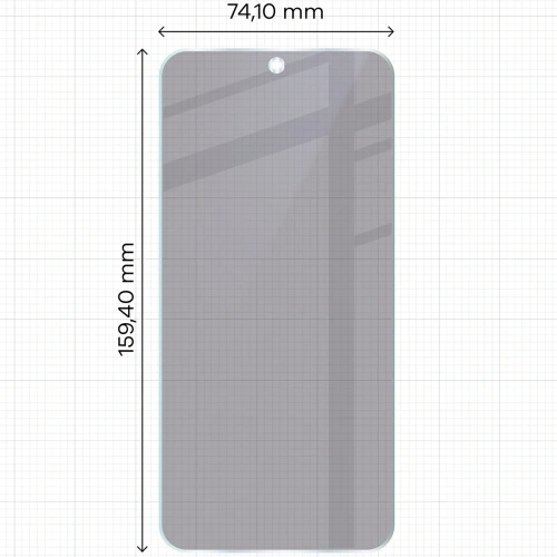 Prywatyzujące szkło hybrydowe Bizon Glass Mule Shadow do Xiaomi POCO F7 matowe