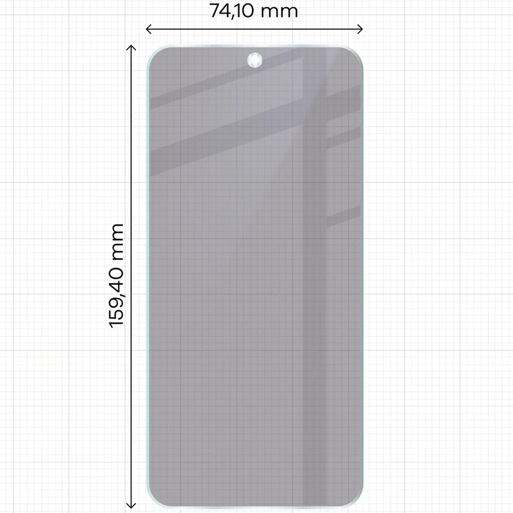 Prywatyzujące szkło hybrydowe Bizon Glass Mule Shadow do Xiaomi POCO F7 matowe