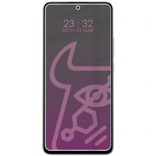 Prywatyzujące szkło hybrydowe Bizon Glass Mule Shadow do Xiaomi Poco M7 Pro 5G matowe