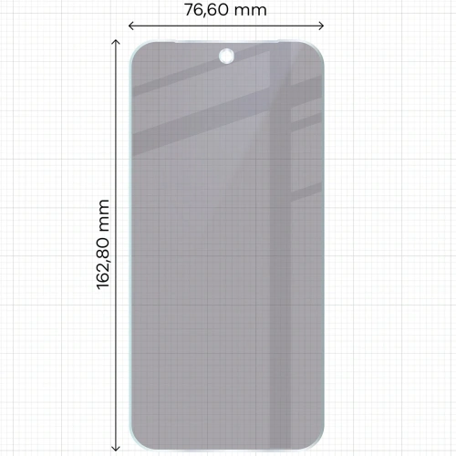 Prywatyzujące szkło hybrydowe Bizon Glass Mule Shadow do Google Pixel 10 Pro XL matowe