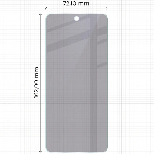 Prywatyzujące szkło hybrydowe Bizon Glass Mule Shadow do Realme C71 4G matowe