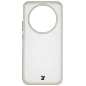 Etui Bizon Case Angelo do Honor Magic8 Lite półprzezroczyste z beżową ramką