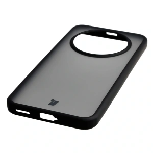 Etui Bizon Case Angelo do Honor Magic8 Lite przydymione z czarną ramką