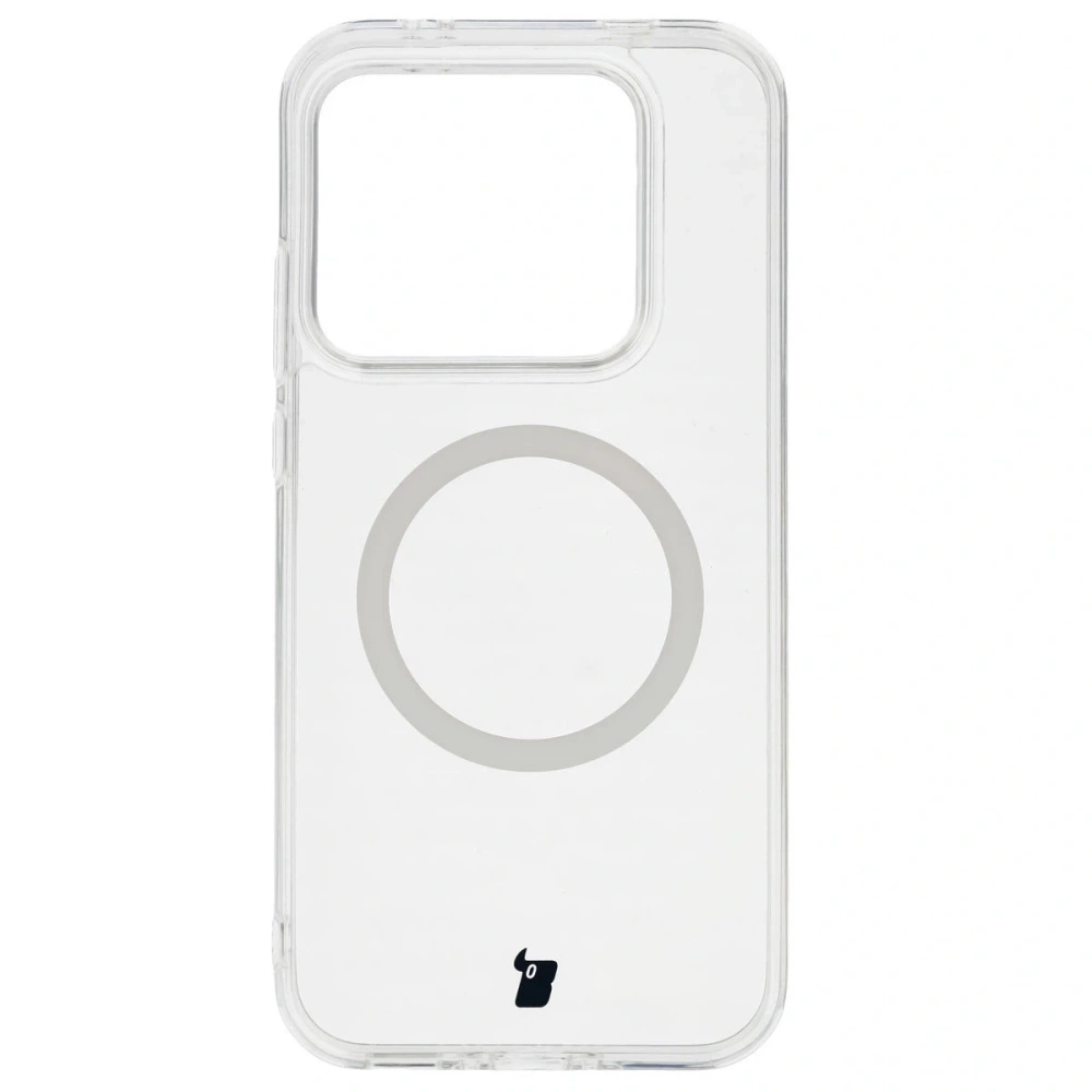 Etui z pierścieniem magnetycznym Bizon Case CrystalO do Realme GT 8 Pro przezroczyste