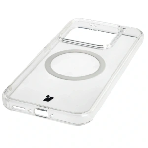 Etui z pierścieniem magnetycznym Bizon Case CrystalO do Realme GT 8 Pro przezroczyste