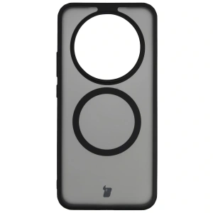 Etui z pierścieniem magnetycznym Bizon Case MatteO do Honor Magic8 Lite przydymione-czarne