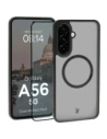 Etui z pierścieniem magnetycznym + szkło hartowane Bizon MatteO Pack do Samsung Galaxy A56 5G przydymione-czarne
