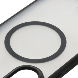 Etui z pierścieniem magnetycznym + szkło hartowane Bizon MatteO Pack do Samsung Galaxy A56 5G przydymione-czarne