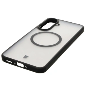 Etui z pierścieniem magnetycznym + szkło hartowane Bizon MatteO Pack do Samsung Galaxy A56 5G przydymione-czarne