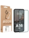 Etui z pierścieniem magnetycznym + szkło hartowane Bizon MatteO Pack do Samsung Galaxy A56 5G przydymione-czarne