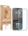 Etui z pierścieniem magnetycznym + szkło hartowane Bizon MatteO Pack do Apple iPhone 17 Pro przydymione-beżowe