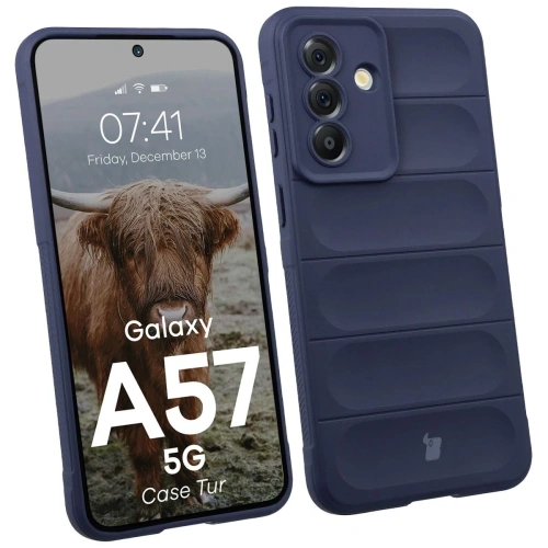 Pancerne etui Bizon Case Tur do Samsung Galaxy A57 5G granatowe