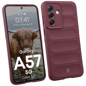 Pancerne etui Bizon Case Tur do Samsung Galaxy A57 5G burgundowe