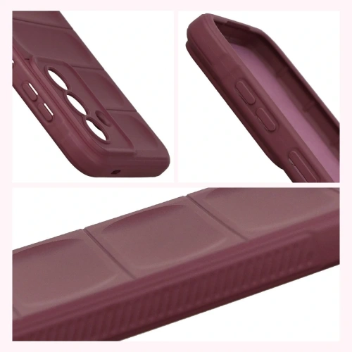 Pancerne etui Bizon Case Tur do Samsung Galaxy A57 5G burgundowe