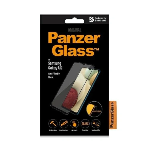 Szkło hartowane PanzerGlass Pro E2E Regular do Samsung Galaxy A12 czarny