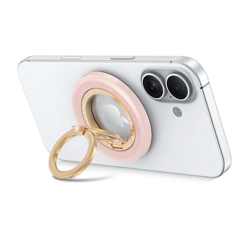 Uchwyt magnetyczny na palec Tech-Protect MMR700 Lamano Magnetic MagSafe Phone Ring Pink/gold