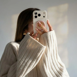 Uchwyt magnetyczny na palec Tech-Protect MMR700 Lamano Magnetic MagSafe Phone Ring Pink/gold