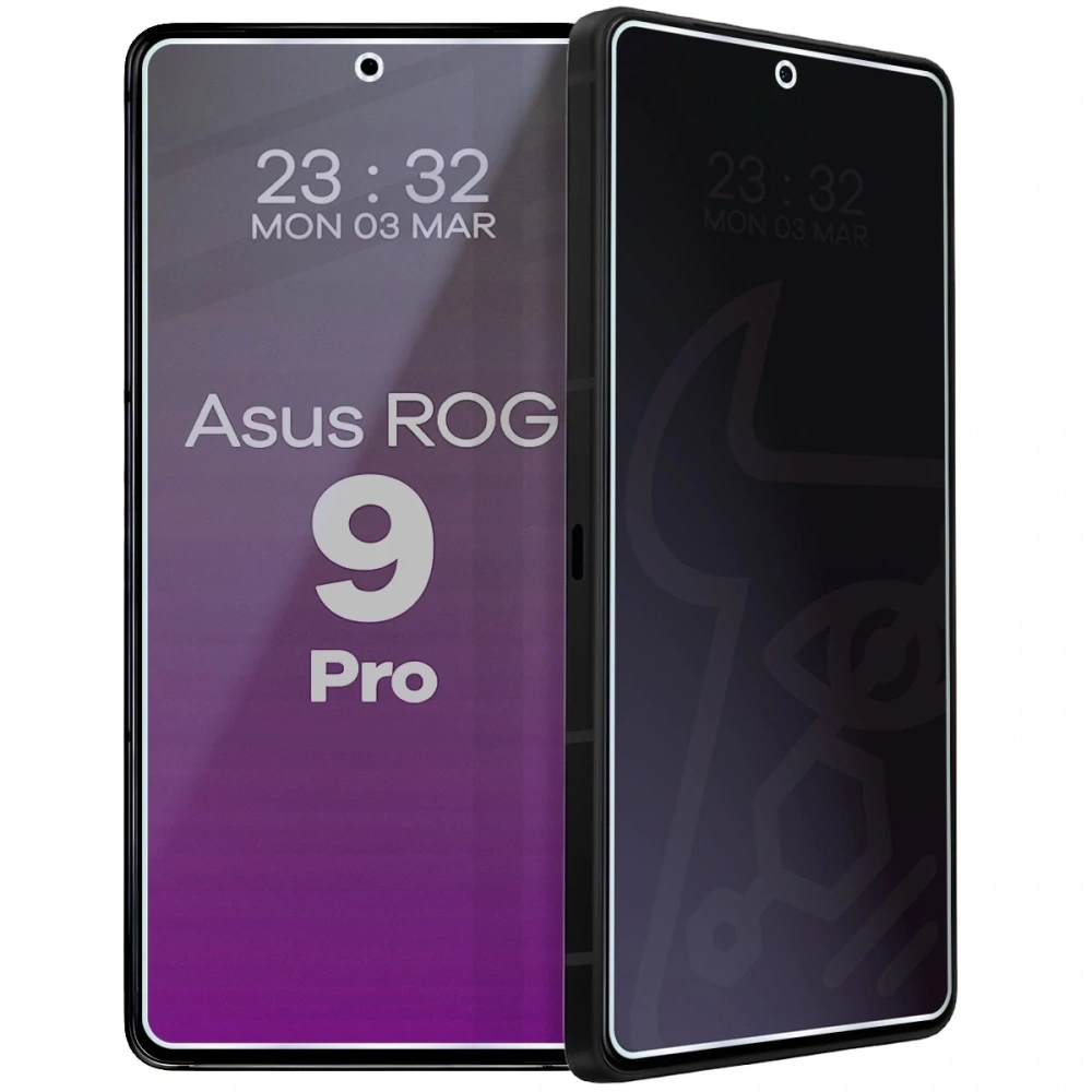 Prywatyzujące szkło hybrydowe Bizon Glass Mule Shadow do Asus ROG Phone 9 Pro matowe