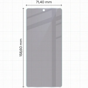 Prywatyzujące szkło hybrydowe Bizon Glass Mule Shadow do Asus ROG Phone 9 Pro matowe