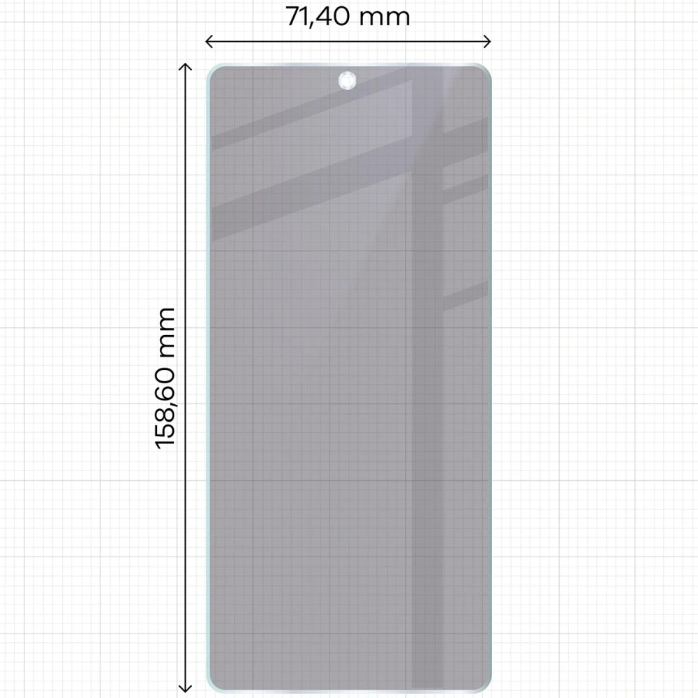 Prywatyzujące szkło hybrydowe Bizon Glass Mule Shadow do Asus ROG Phone 9 Pro matowe