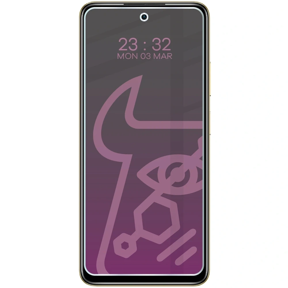 Prywatyzujące szkło hybrydowe Bizon Glass Mule Shadow do Infinix Hot 40i matowe