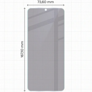 Prywatyzujące szkło hybrydowe Bizon Glass Mule Shadow do Xiaomi POCO M7 5G matowe