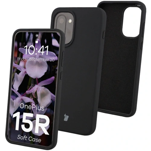 Silikonowe etui Bizon Soft Case do OnePlus 15R czarne