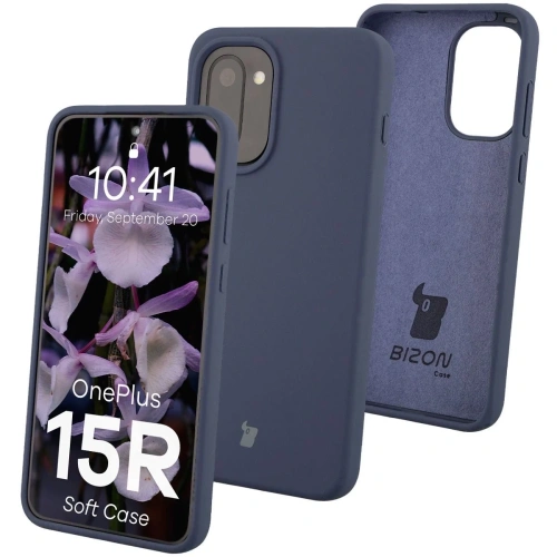 Silikonowe etui Bizon Soft Case do OnePlus 15R ciemnoniebieskie