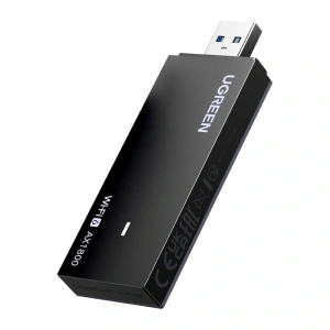 Karta sieciowa USB UGREEN CM499 Wi-Fi 6 1800 Mb/s 2.4 + 5 GHz (czarna)