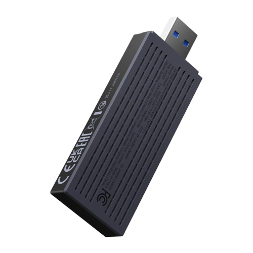 Karta sieciowa USB UGREEN CM499 Wi-Fi 6 1800 Mb/s 2.4 + 5 GHz (czarna)