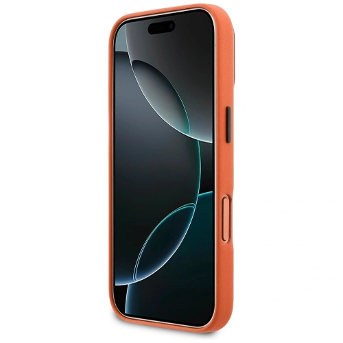 Etui BMW M Metal Logo MagSafe do Apple iPhone 17 Pro Max pomarańczowy