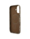 Etui Guess 4G Script MagSafe do Apple iPhone 17 brązowy