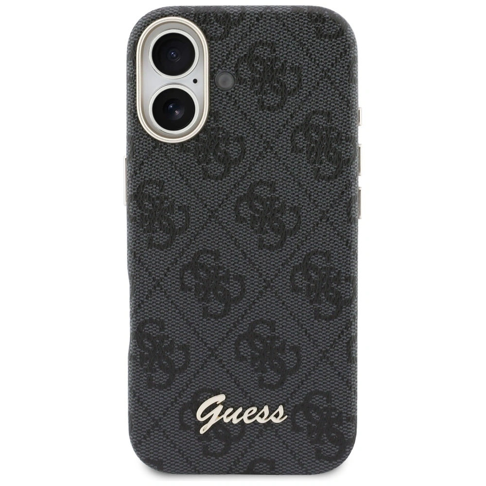Etui Guess 4G Script MagSafe do Apple iPhone 17 czarny