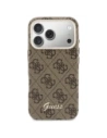 Etui Guess 4G Script MagSafe do Apple iPhone 17 Pro brązowy