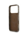 Etui Guess 4G Script MagSafe do Apple iPhone 17 Pro brązowy