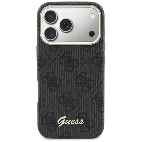 Etui Guess 4G Script MagSafe do Apple iPhone 17 Pro czarny