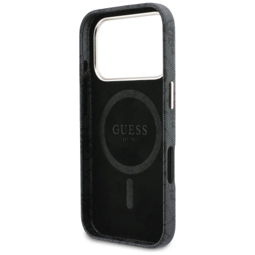 Etui Guess 4G Script MagSafe do Apple iPhone 17 Pro czarny